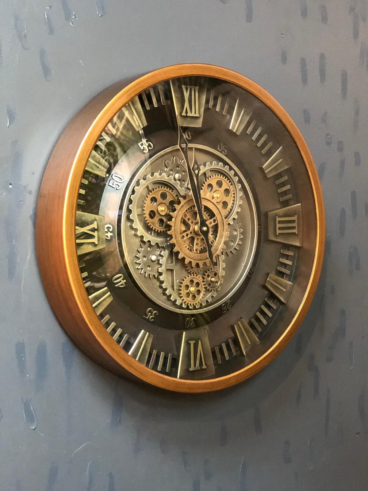 Duvar Saati Çarklı 46cm (ithal) metal