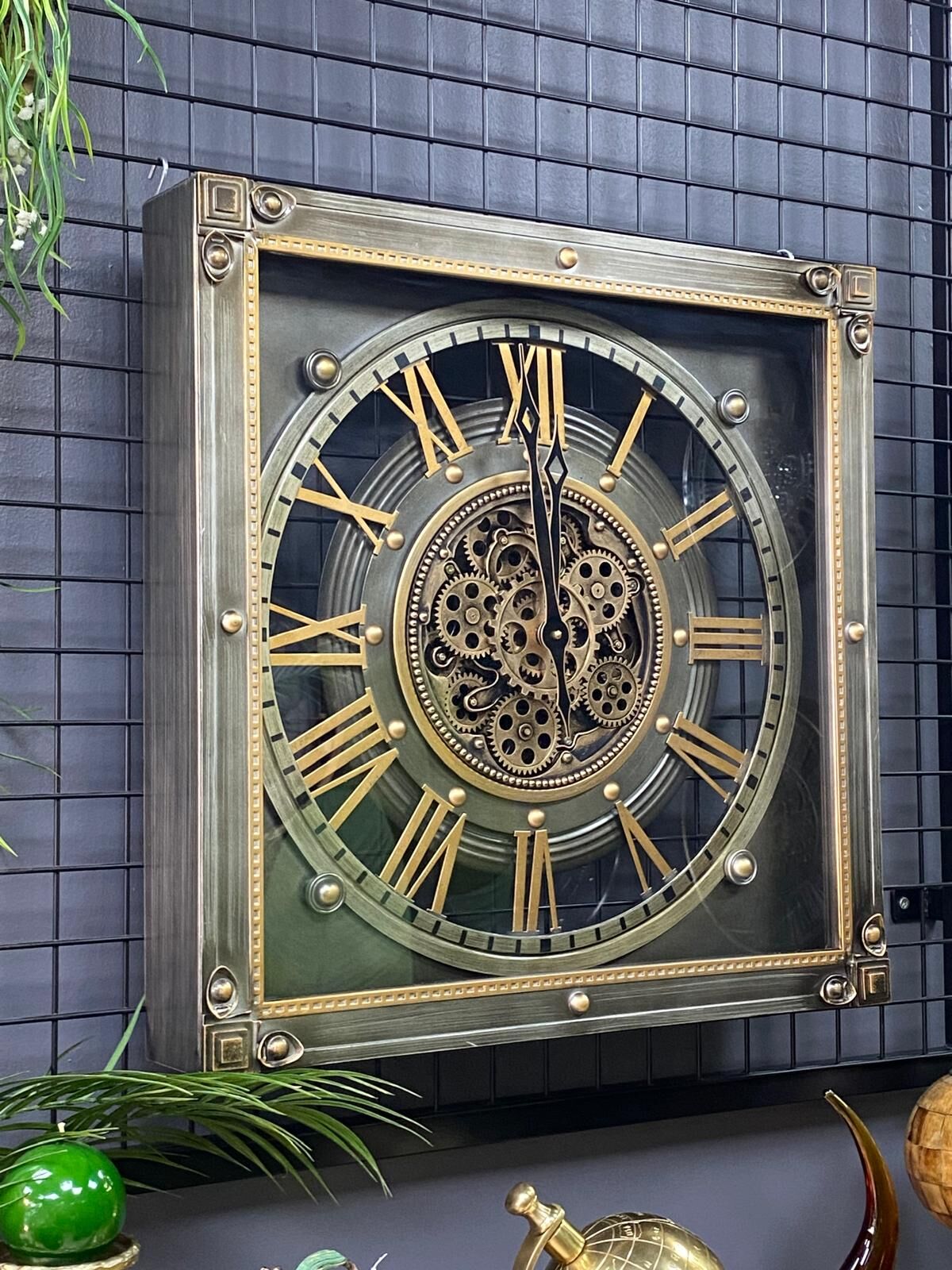 Duvar Saati Çarklı 60*60 cm Çarklı (İTHAL)