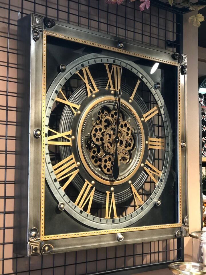 Çarklı Duvar saati 80*80 cm