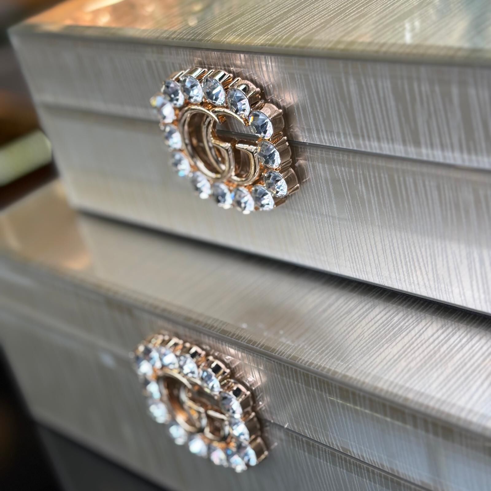 Mücevher Cam Kutu 2 li (büyük boy)