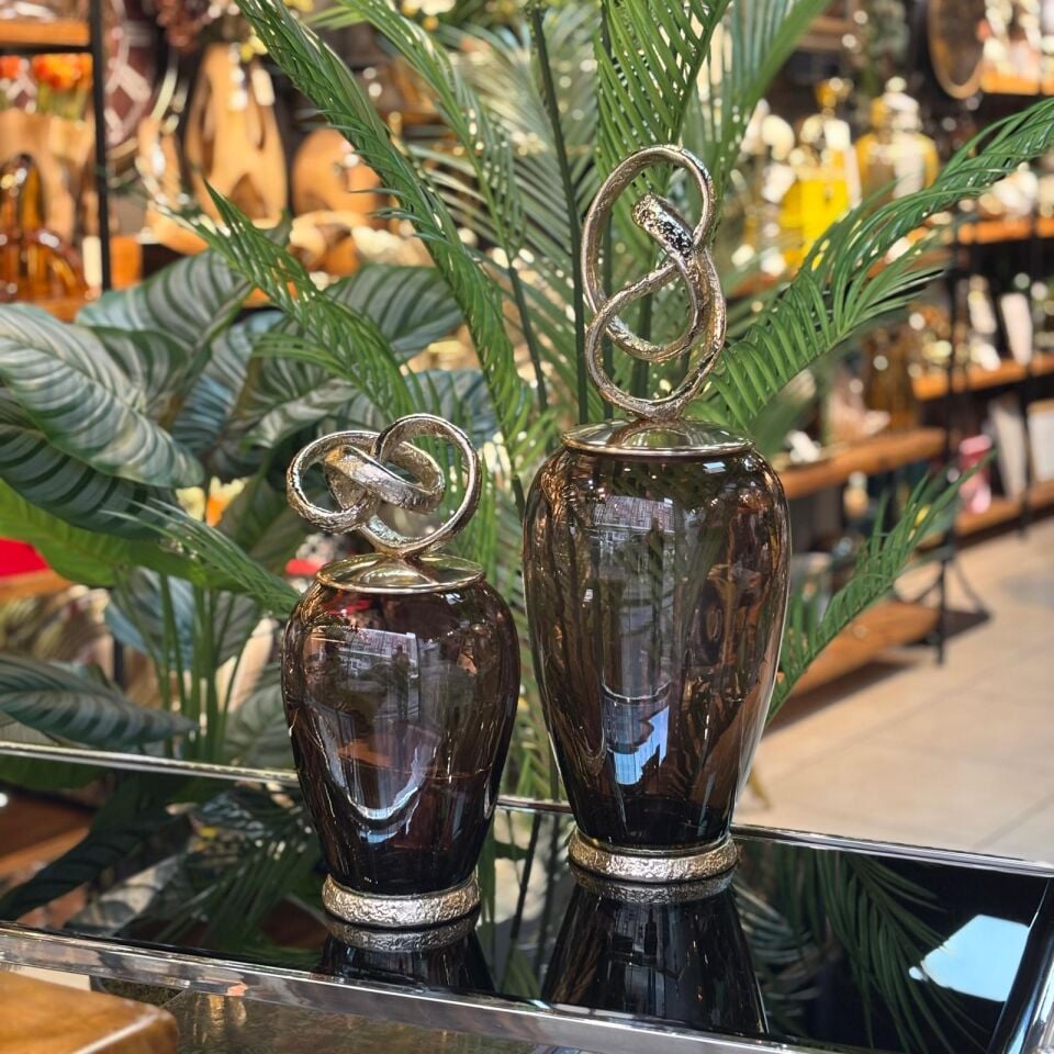 Döküm Pirinç Vazo 2 li