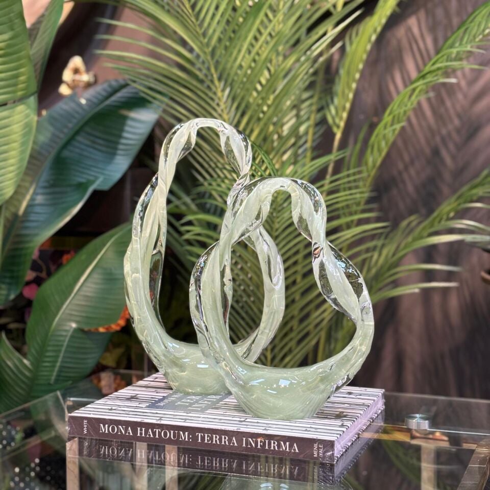 Sıcak Cam Soyut Obje 2 li