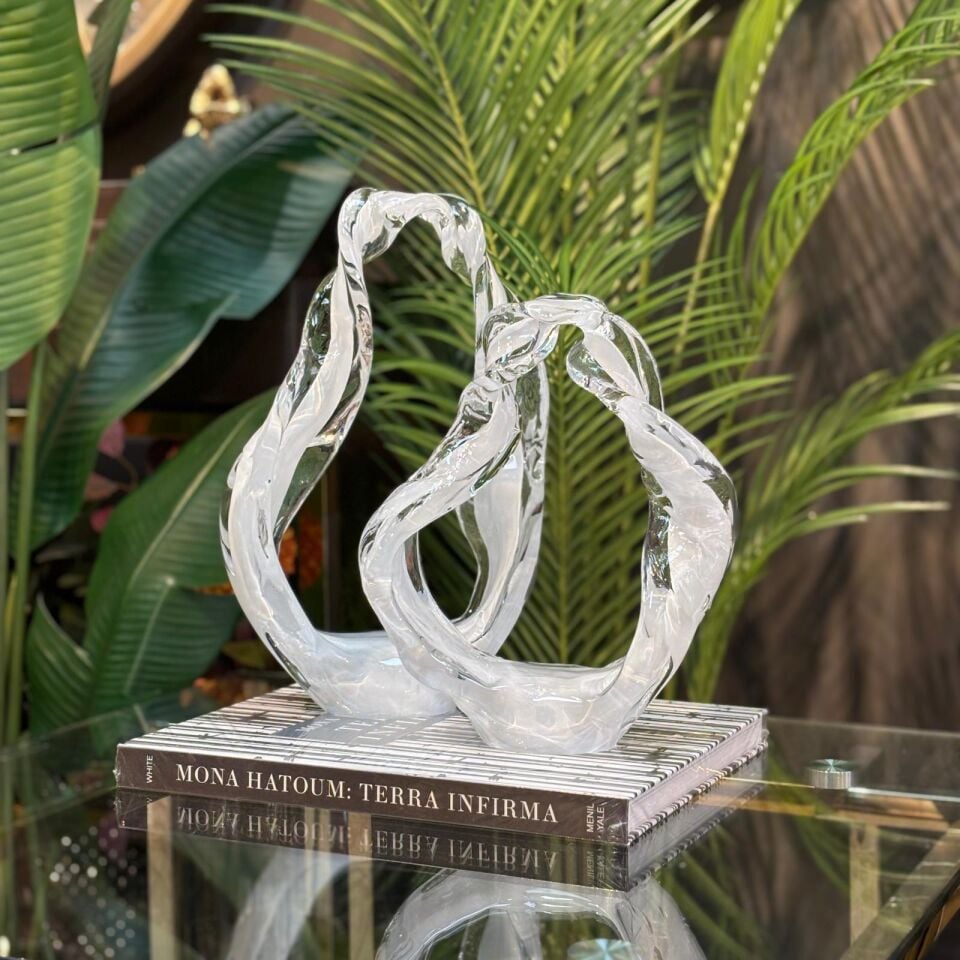 Sıcak Cam Soyut Obje 2 li