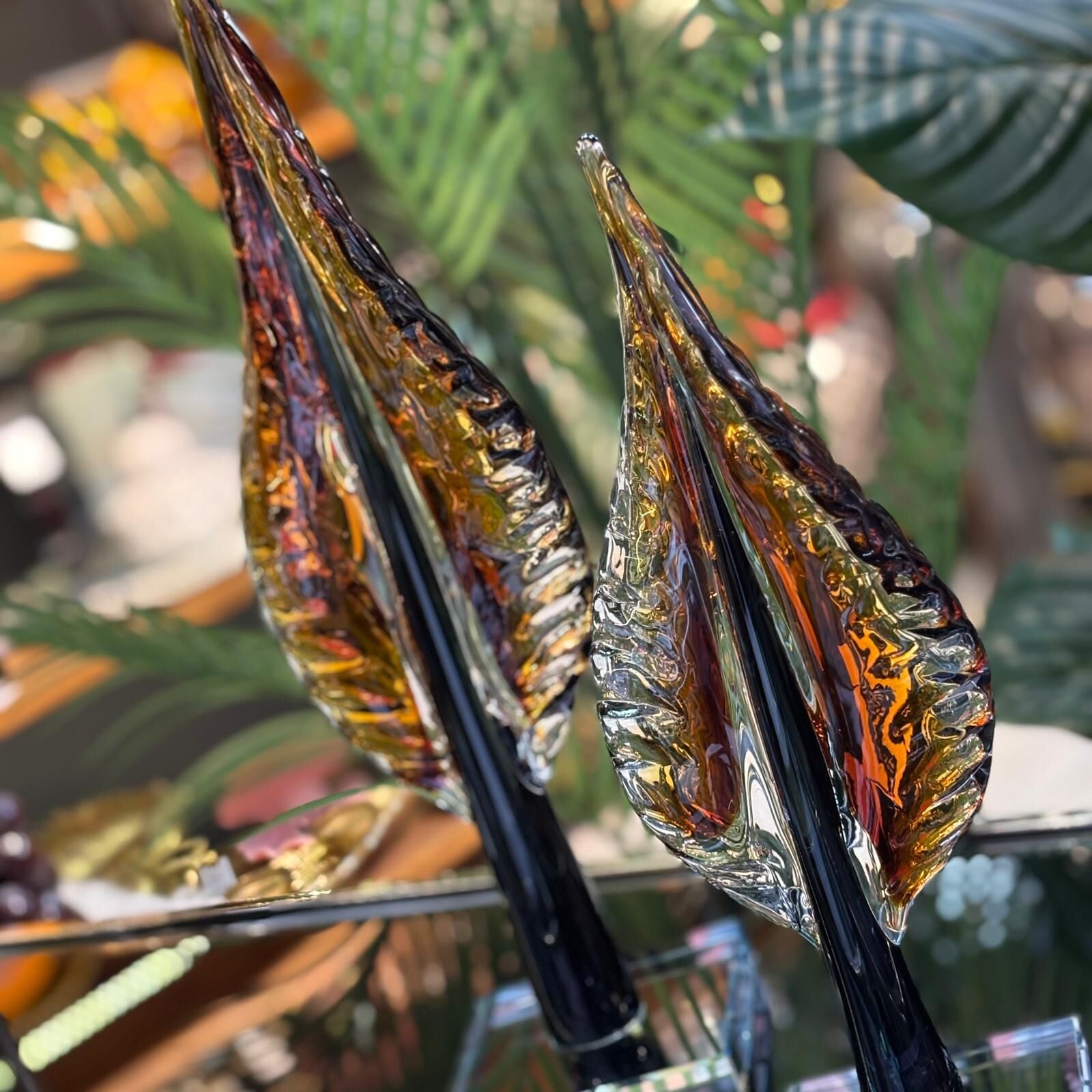 Sıcak Cam Soyut Obje 2 li