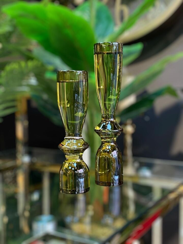 Kristal Mumluk 2 li (28-22cm)