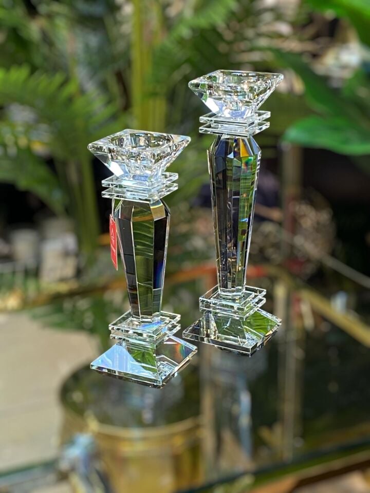 Kristal Mumluk 2 li (31-25cm)