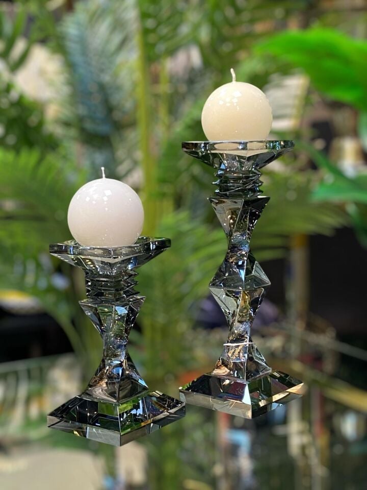 Kristal Mumluk 2 li (29-19cm)