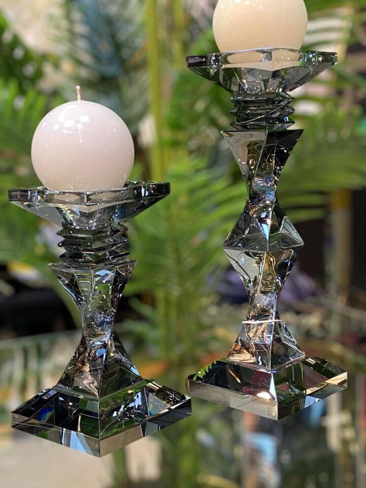 Kristal Mumluk 2 li (29-19cm)