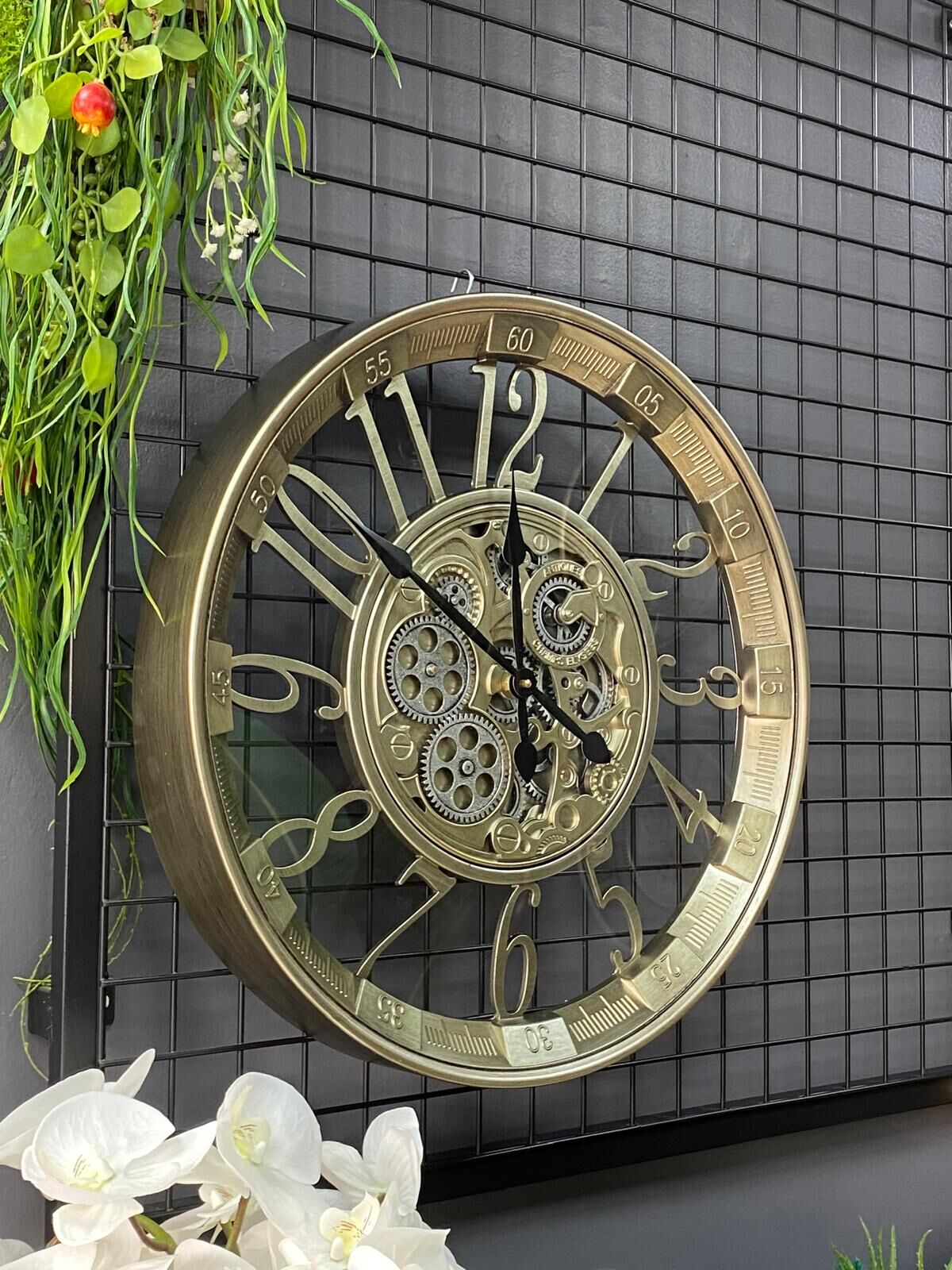 Duvar Saati Çarklı 55 cm (ithal) metal