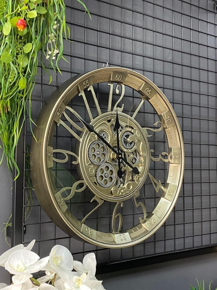 Duvar Saati Çarklı 55 cm (ithal) metal