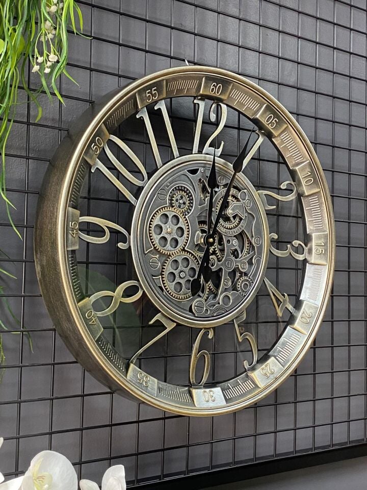 Duvar Saati Çarklı 55 cm (ithal) metal