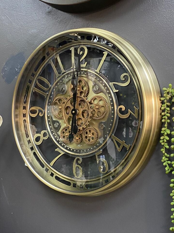 Duvar Saati Çarklı 55cm (ithal) metal