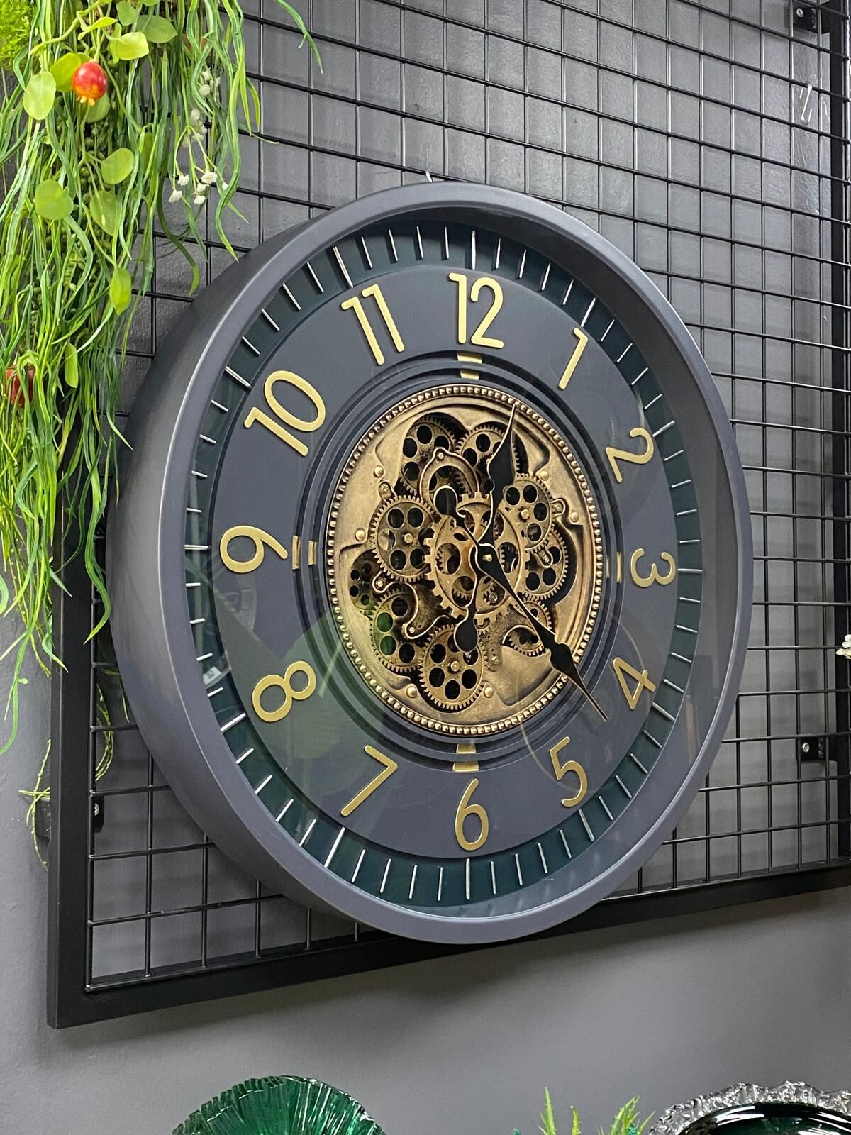 Duvar Saati Çarklı 66cm (ithal) metal