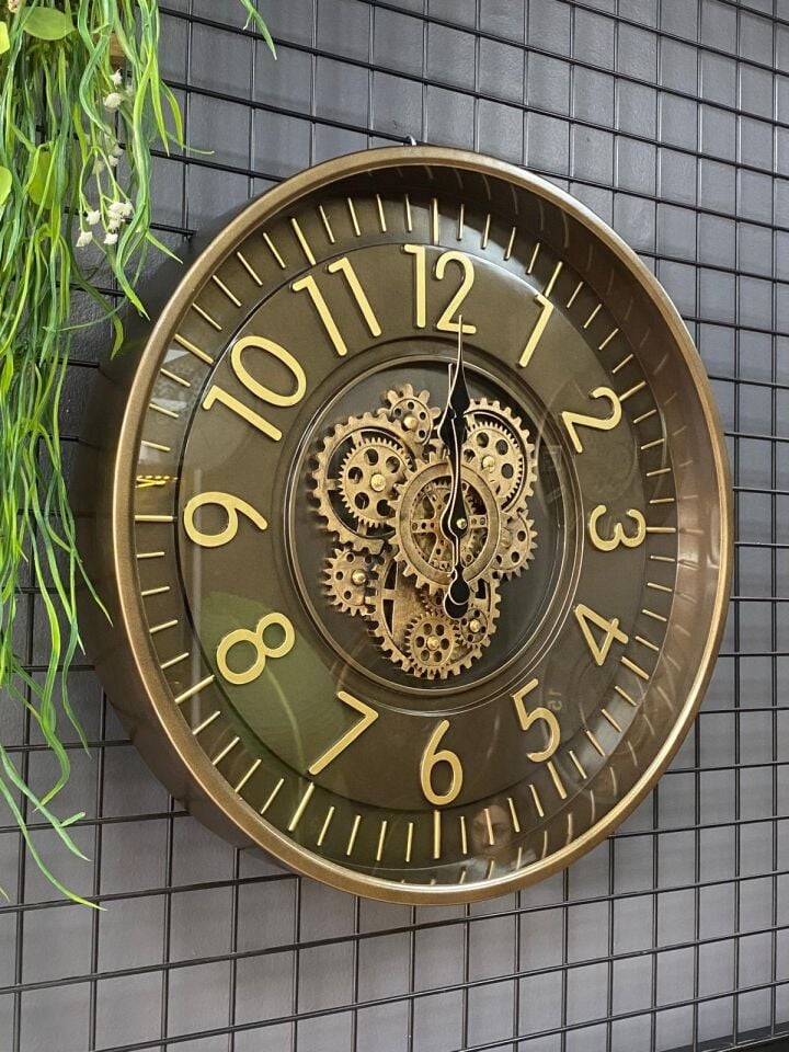 Duvar Saati Çarklı 53 cm (ithal) metal