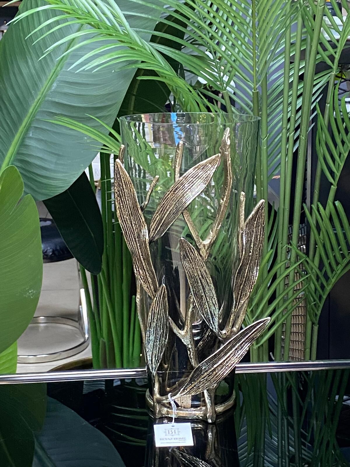 Vazo Pirinç  (Gold)) 35 cm