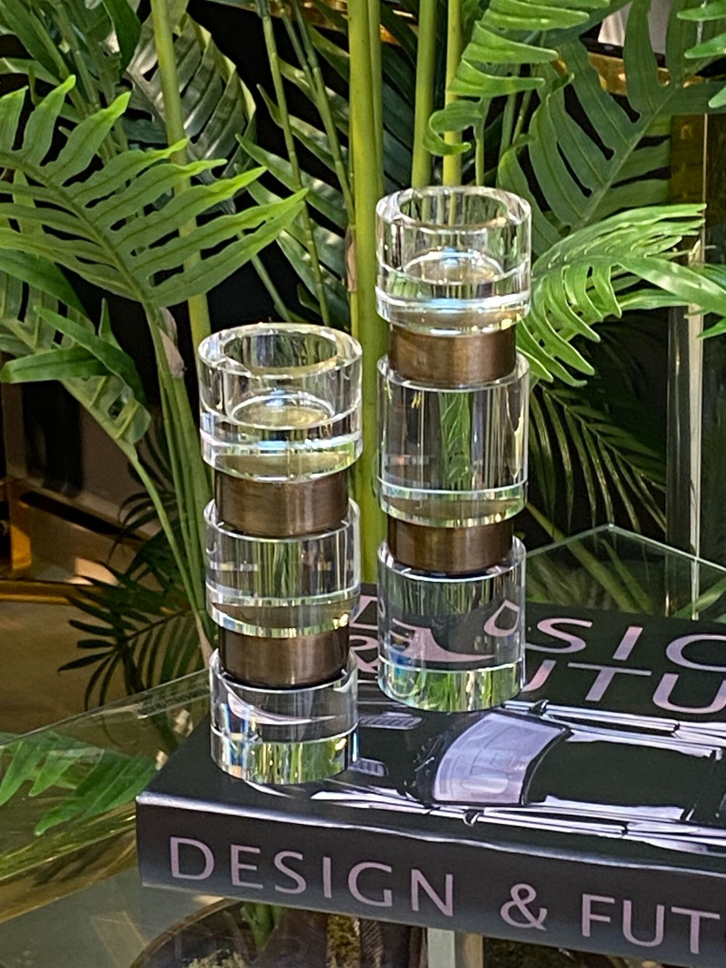 Kristal Mumluk 2 li (21-16,5 cm)