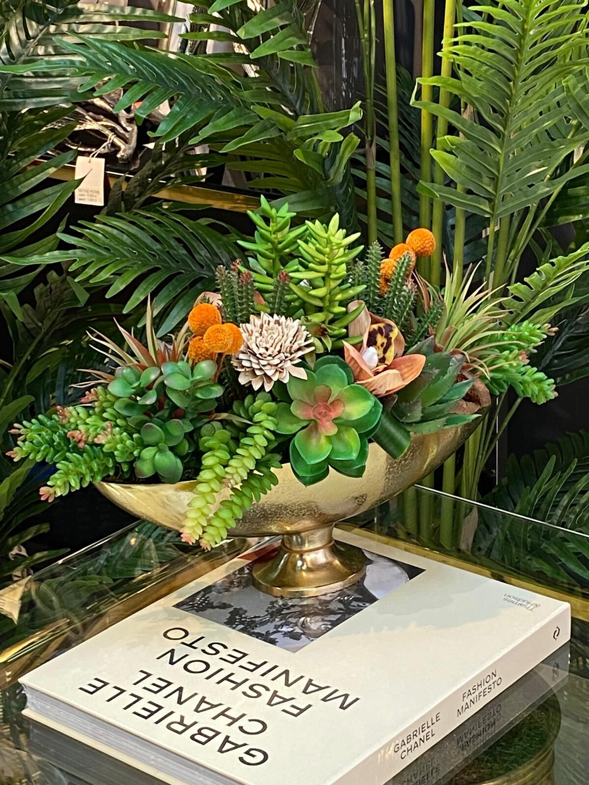 Sukulentli Döküm Vazo g:43 y32