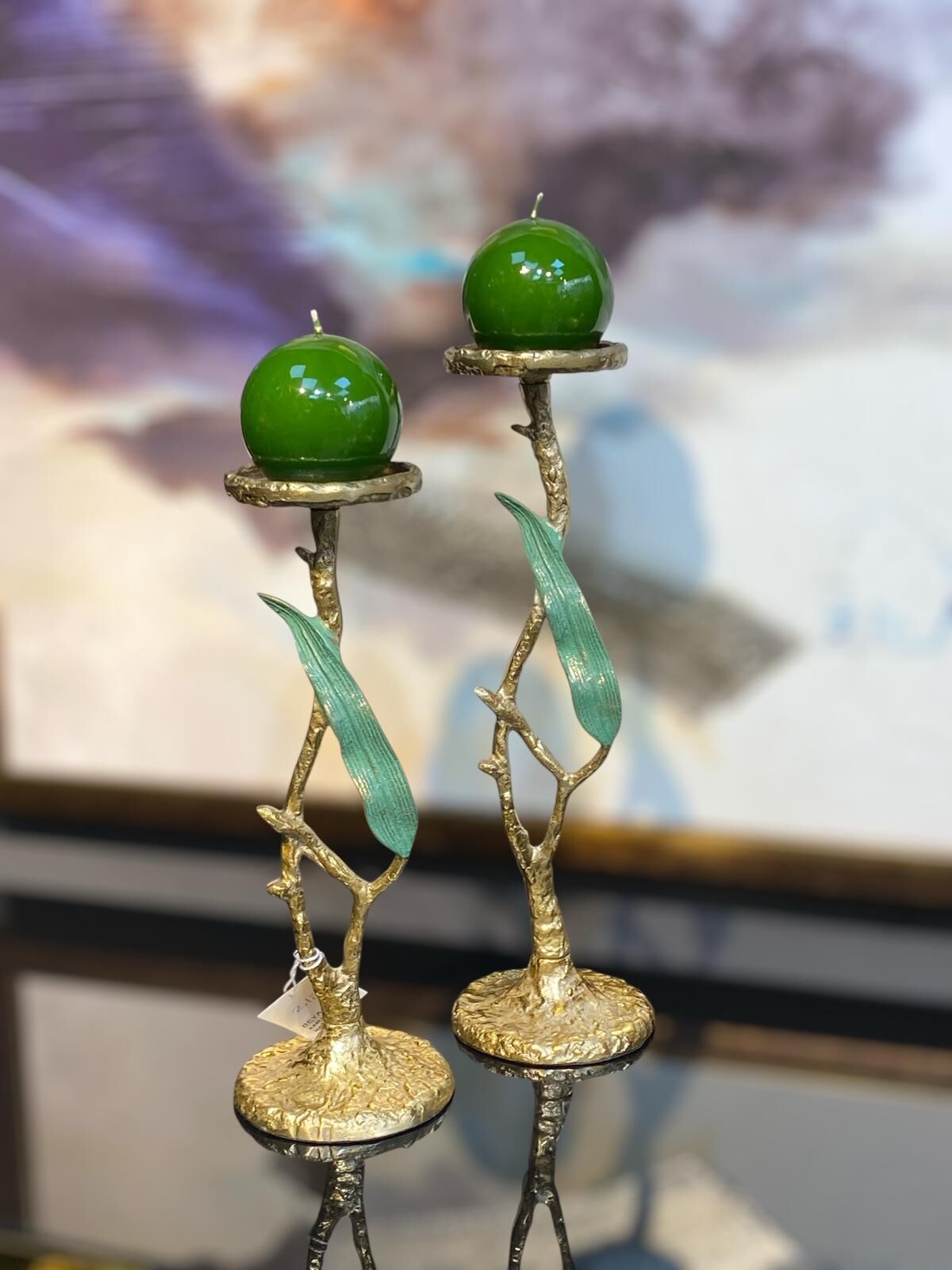 Mumluk 2li Döküm 38-33 cm