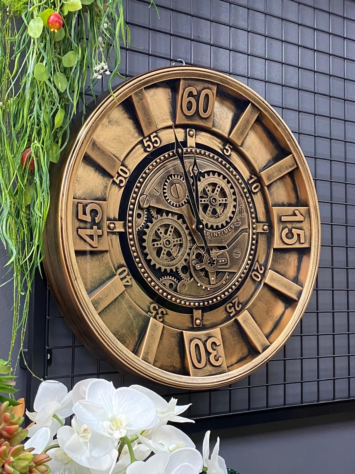 Çarklı Duvar Saati 60 cm