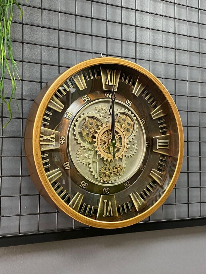 Duvar Saati Çarklı 46cm (ithal) metal