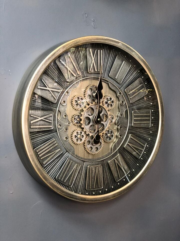 Duvar Saati Çarklı 46cm (ithal) metal