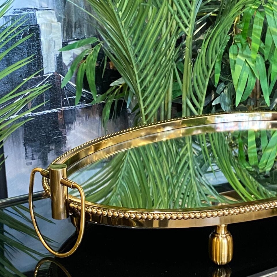Aynalı Jardinyer Zincir Desen