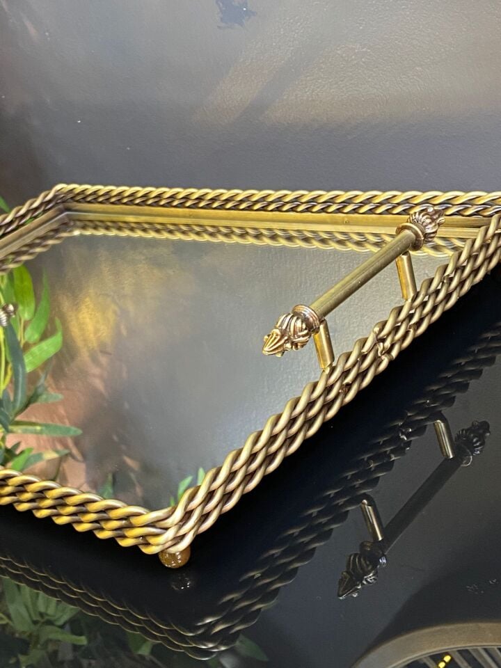 Tepsi Zincir Desen (eskitme) 44*33cm