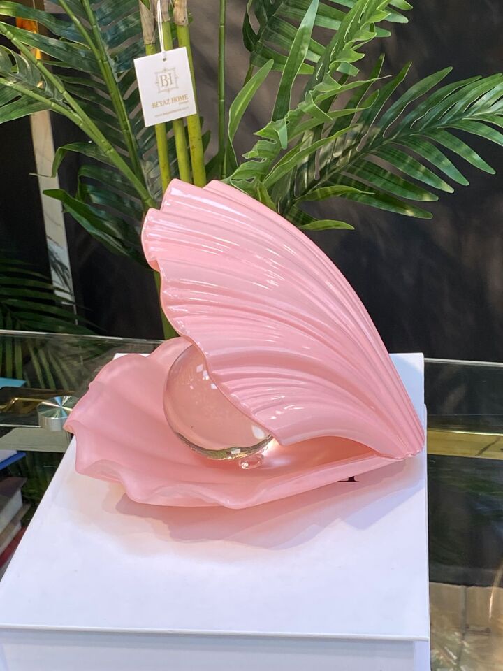 İstiridye Cam Opak Pudra 20*18 cm