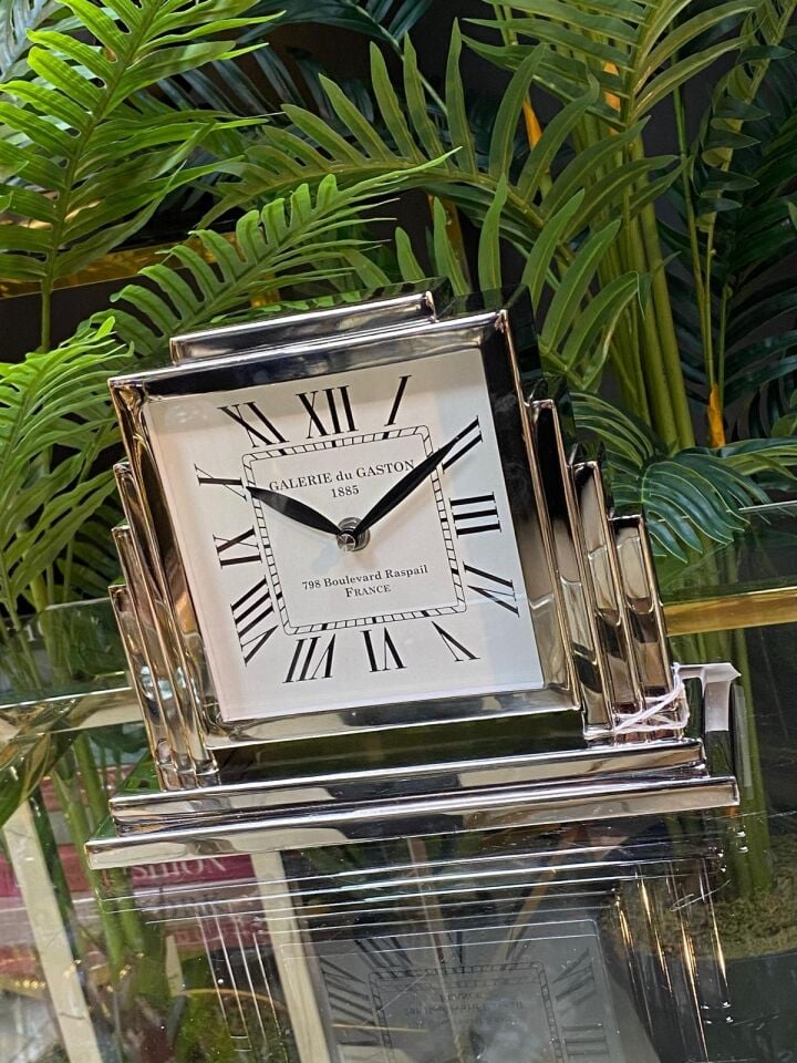 Masa Saati (Gümüş) 25*21 cm