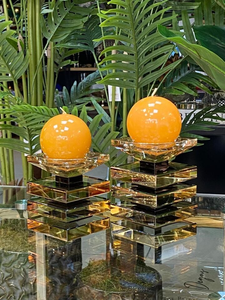 Kristal Mumluk 2 li (15-12cm)