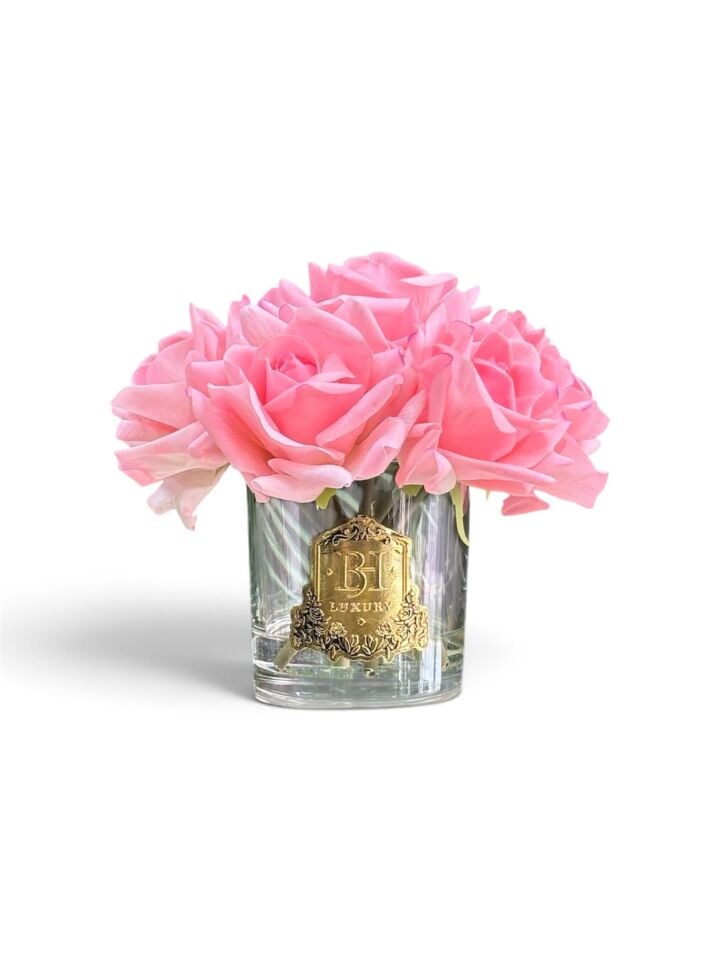BH Luxury 7 Gül Pembe Islak Dokulu Kokulu Güller