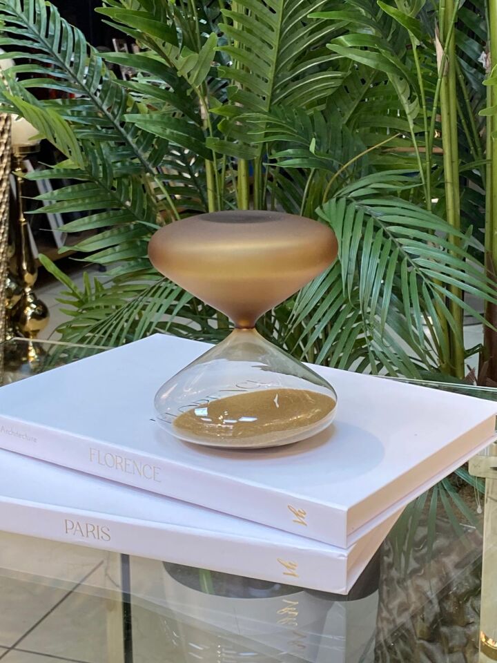 Kum Saati Üfleme Cam 12*14 cm
