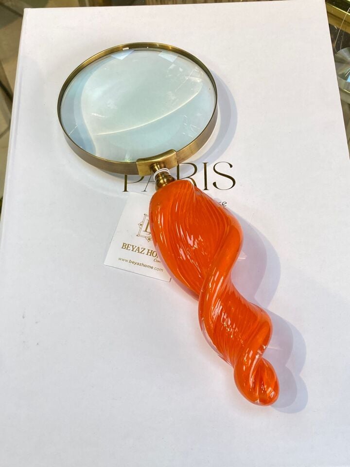 Büyüteç Pirinç&Sıcak Cam Saplı