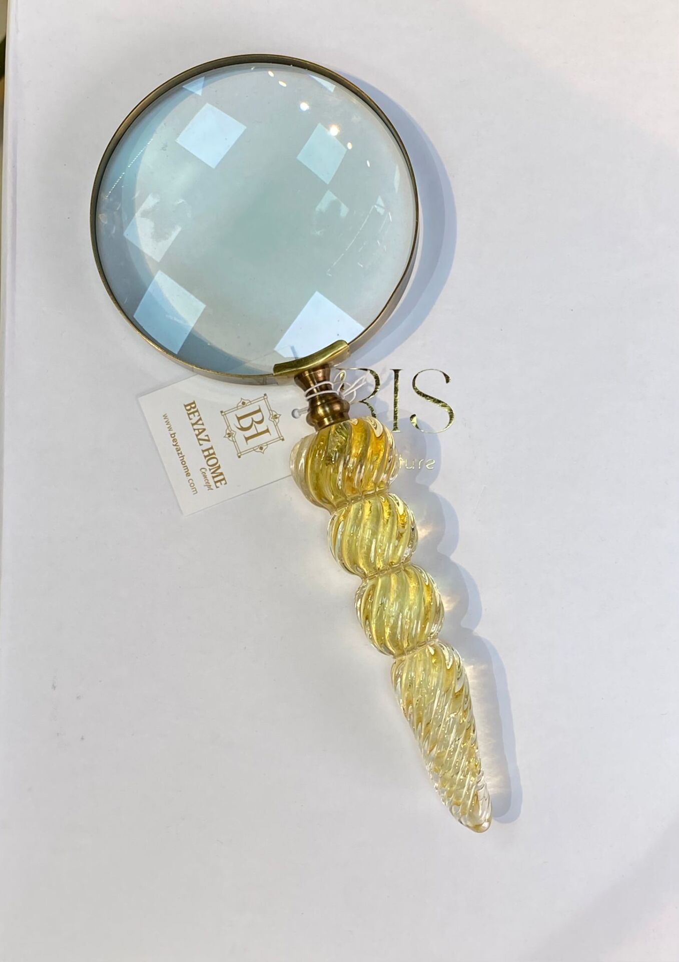 Büyüteç Pirinç&Sıcak Cam Saplı