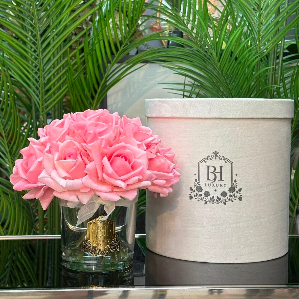 BH Luxury 14 Gül Pembe Islak Dokulu Kokulu Güller