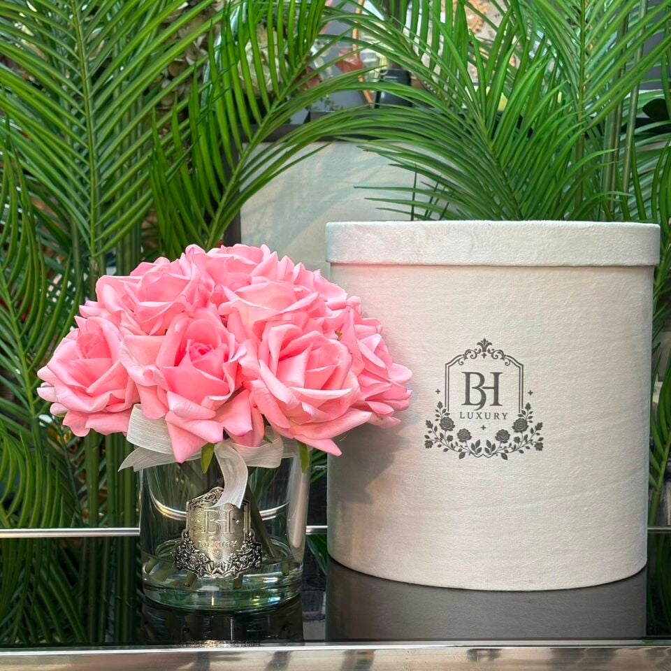 BH Luxury 14 Gül Pembe Islak Dokulu Kokulu Güller
