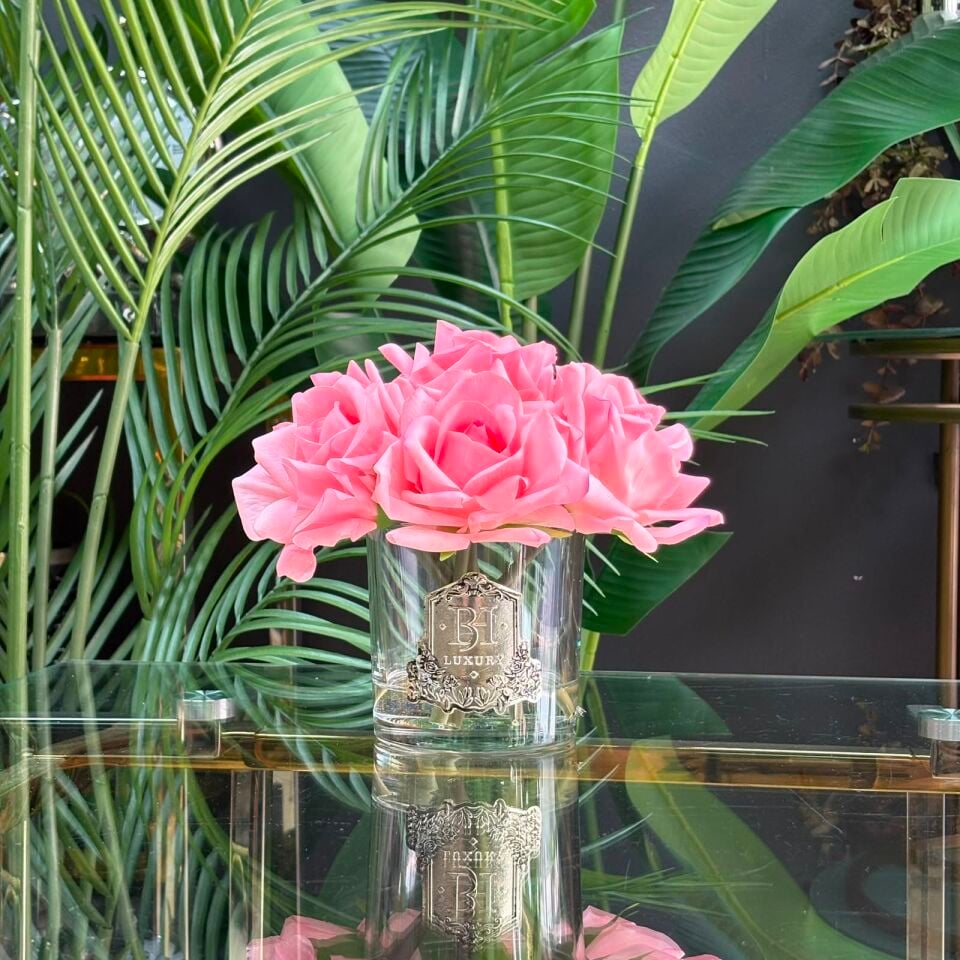 BH Luxury 7 Gül Pembe Islak Dokulu Kokulu Güller