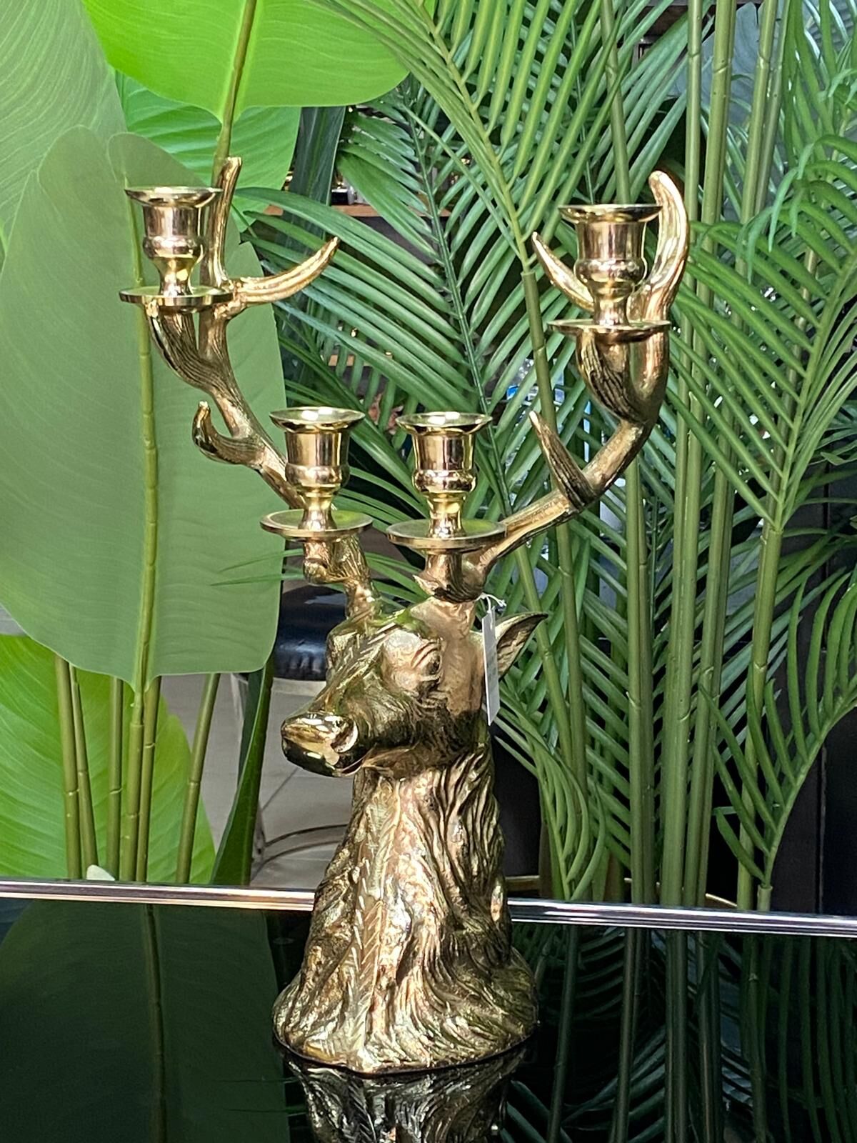 Mumluk Geyik Döküm 4lü (41*28 cm)