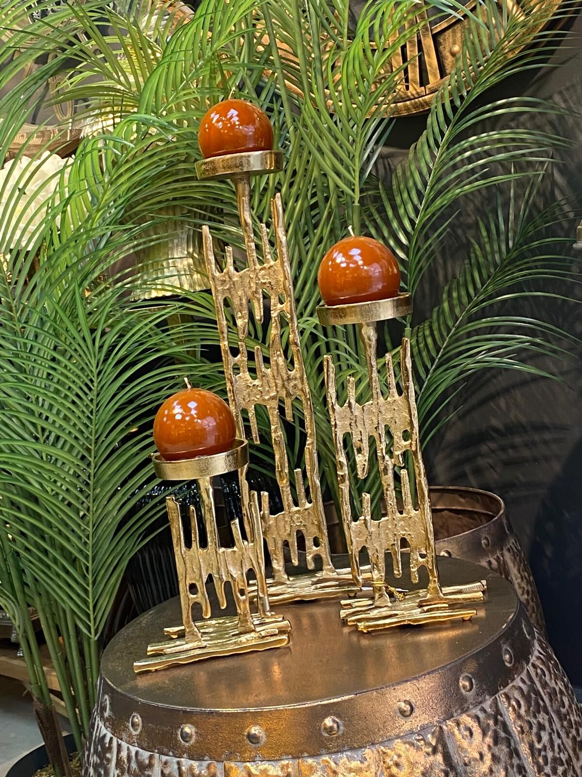 Mumluk Döküm 3 lü 19-30-46 cm (Lake Mumlar Dahil)