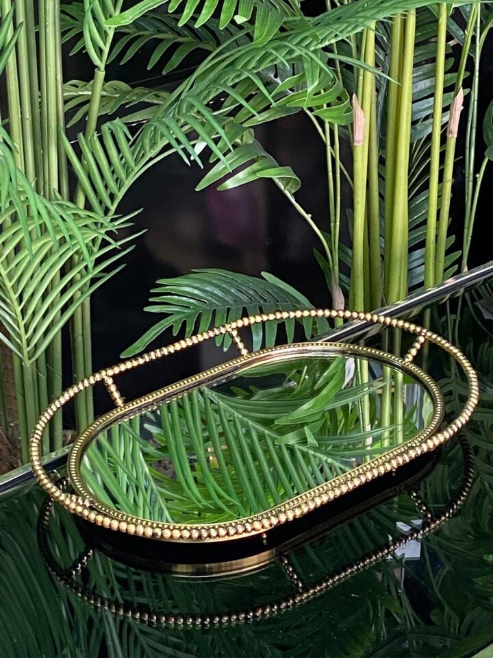 Tepsi İnci Desen (eskitme) 37*25 cm