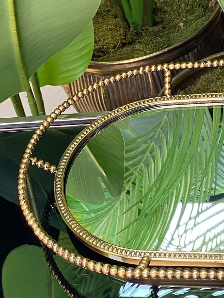 Tepsi İnci Desen (eskitme) 37*25 cm