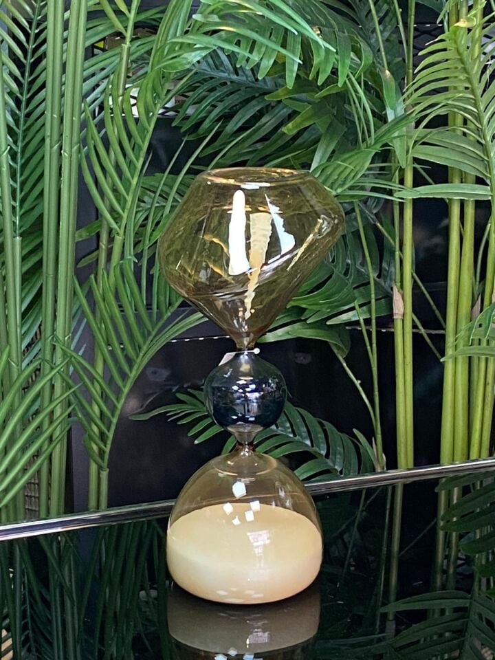 Kum Saati Üfleme Cam 32*14 cm