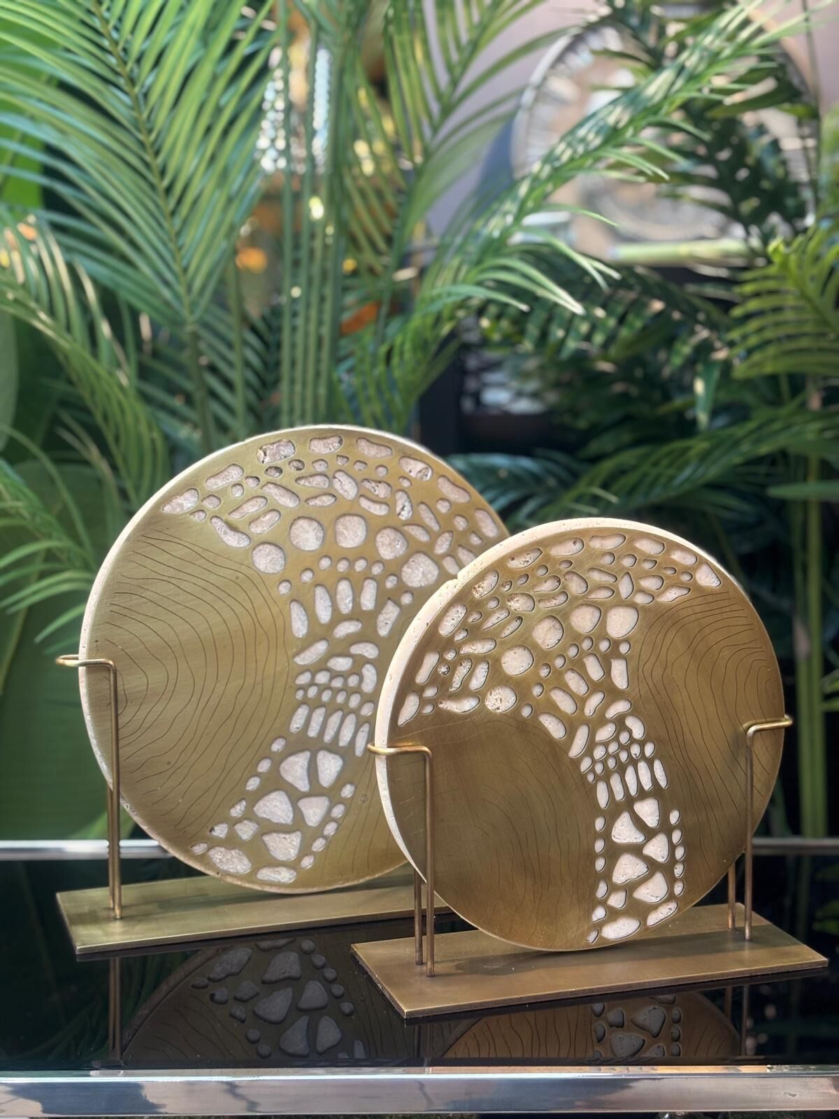 Traverten Disk 2 li (İthal) 30-25 cm