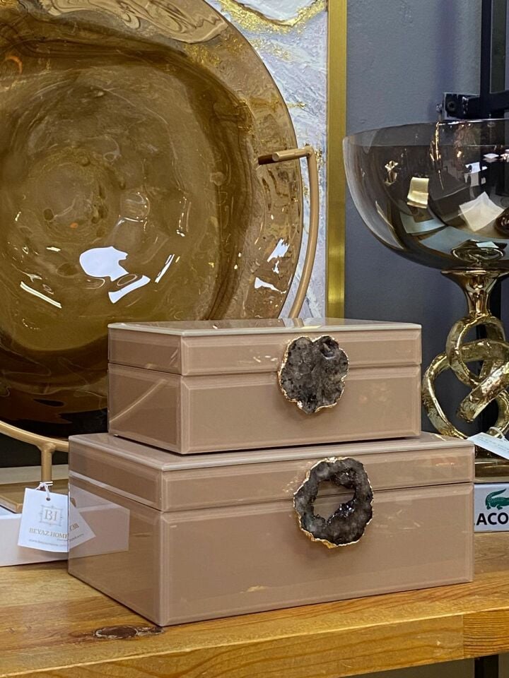 Dekoratif Kutu 2 li (İthal) 24*16*10//19*12*8 cm