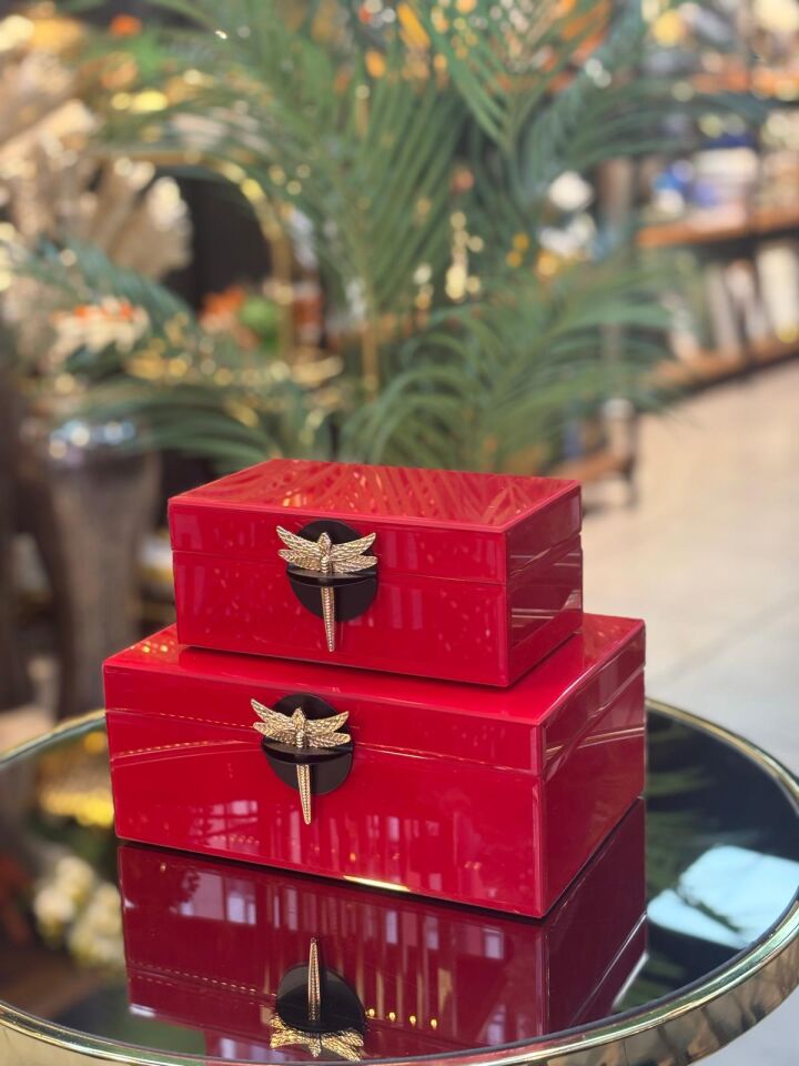 Dekoratif Kutu 2 li (İthal) 24*16*10//19*12*8 cm