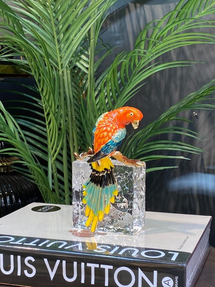 Dekoratif Obje Papağan (19*10cm)