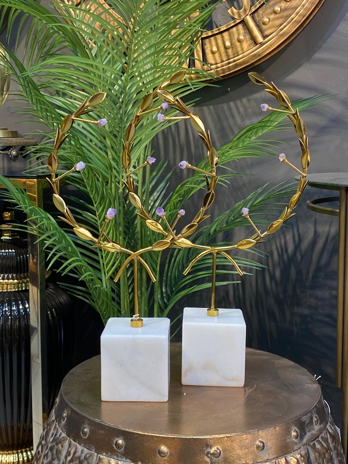 Dekoratif 2' li Zeytin Dalı (pirinç) 51*48cm