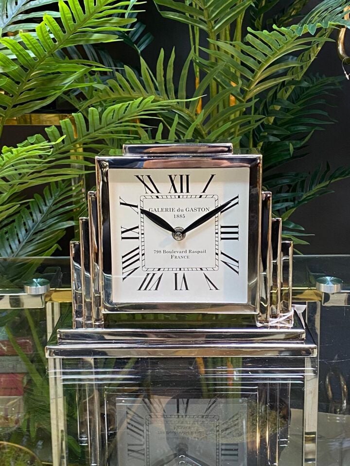 Masa Saati (Gümüş) 26*20 cm