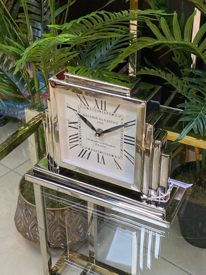 Masa Saati (Gümüş) 26*20 cm