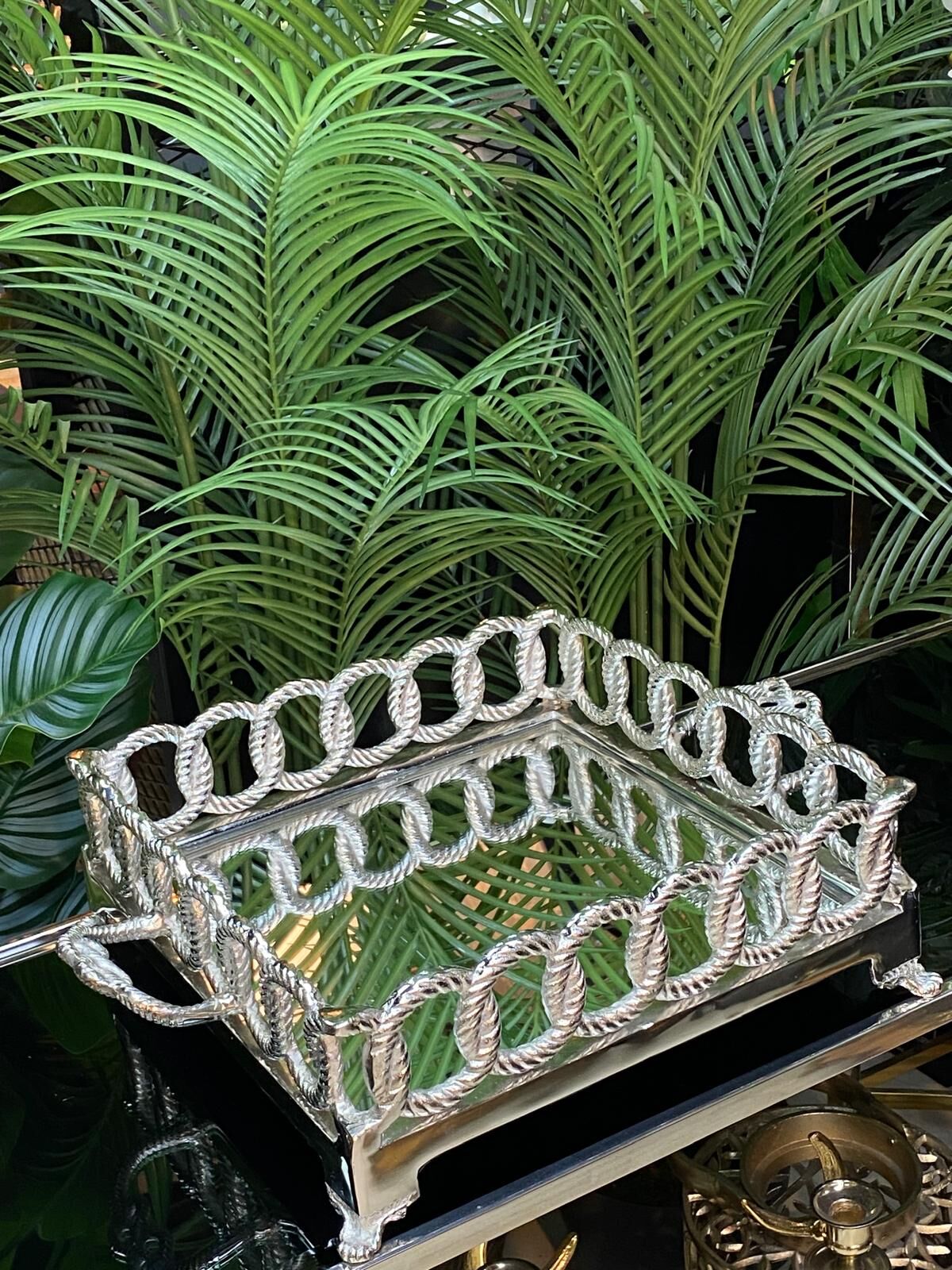 Tepsi Döküm (Gümüş)) 48*36 cm